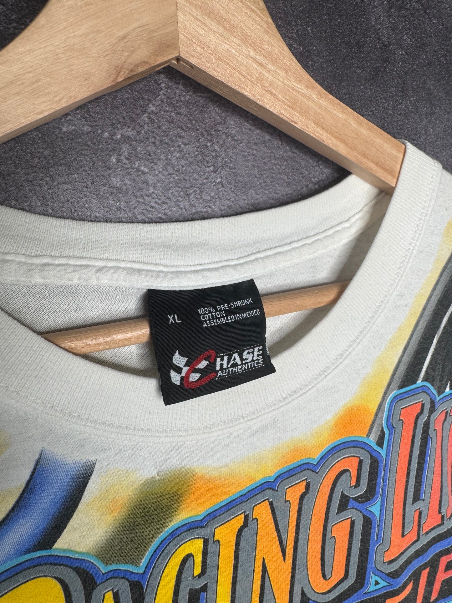 90s Jeff Gordan NASCAR Racing Like Wildfire AOP Tee 2XL