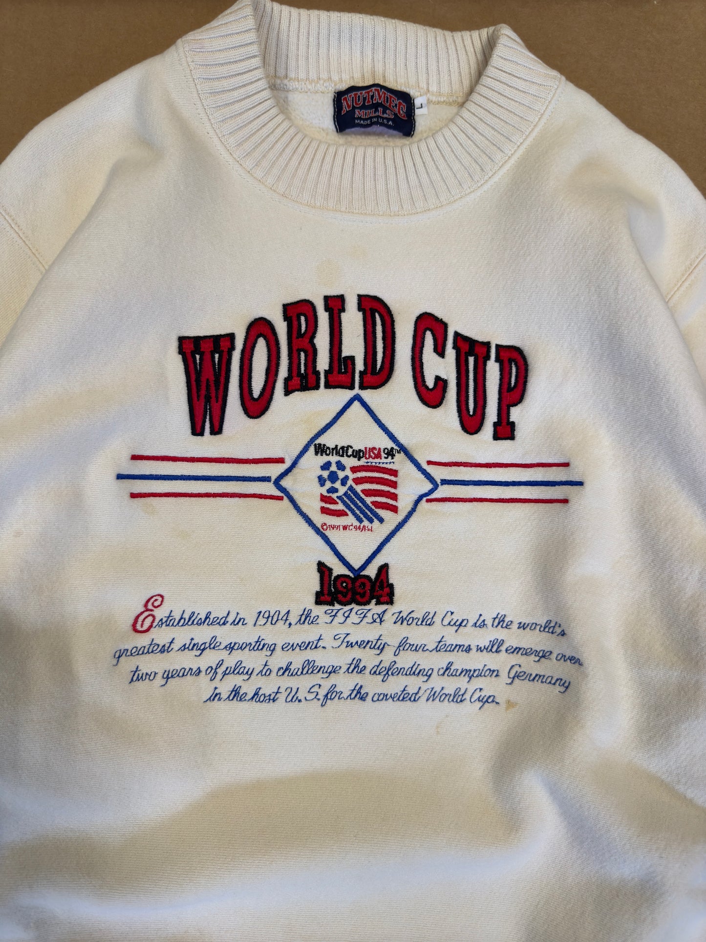 1994 USA World Cup Nutmeg heavyweight sweatshirt XL