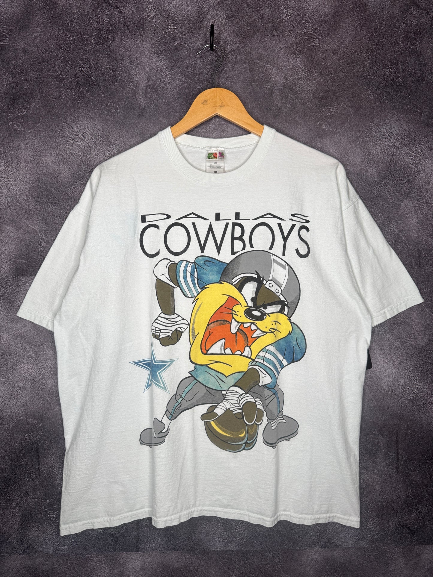 90s Dallas Cowboys NFL Taz Looney Tunes Tee XL