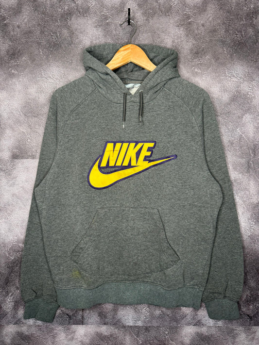 Y2K Nike Purple/Yellow Swoosh Hoodie M