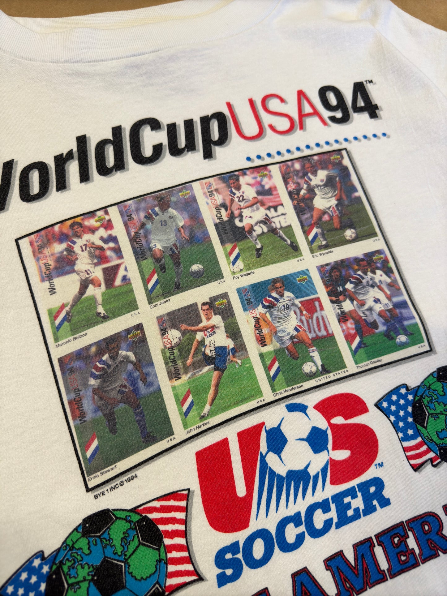 1994 Rare World Cup US Soccer Team America Players Tee XL
