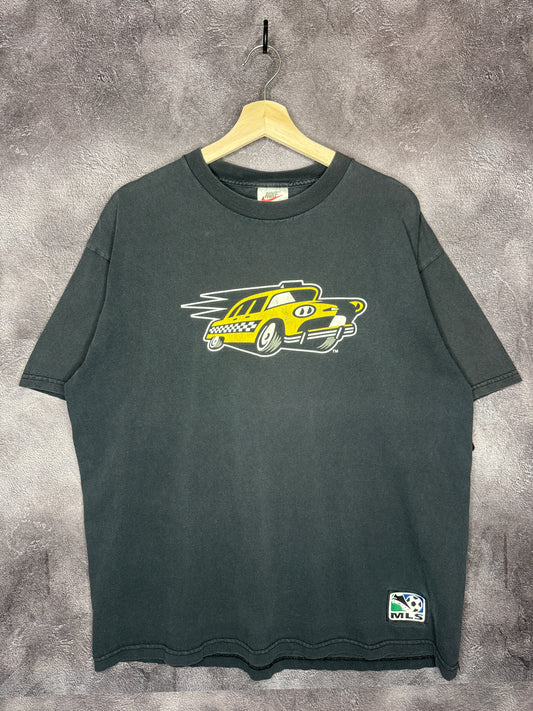 90s Nike Metro Stars MLS Soccer Tee L