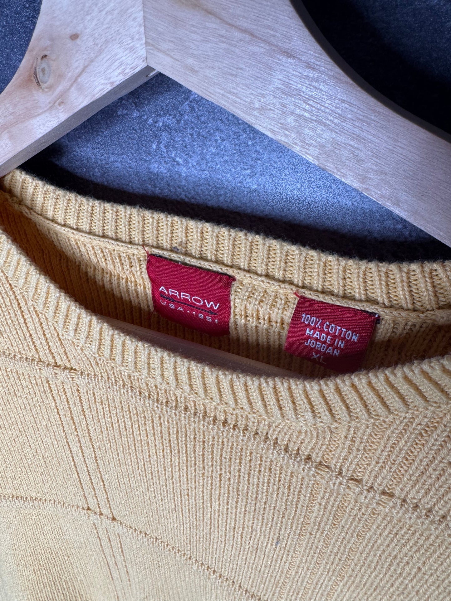 Y2K Yellow Arrow Znit Sweatshirt XL