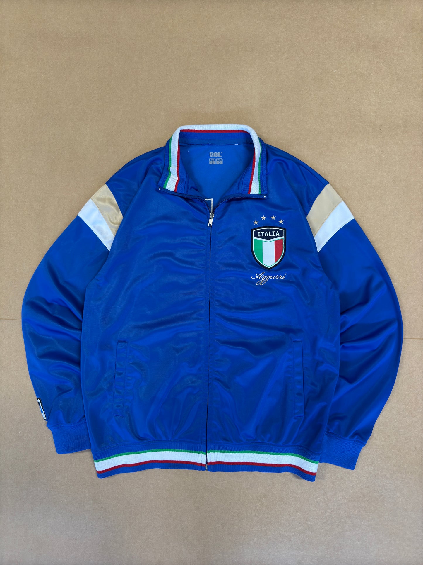 Y2K Italia Gol Italy Zip up Jacket L