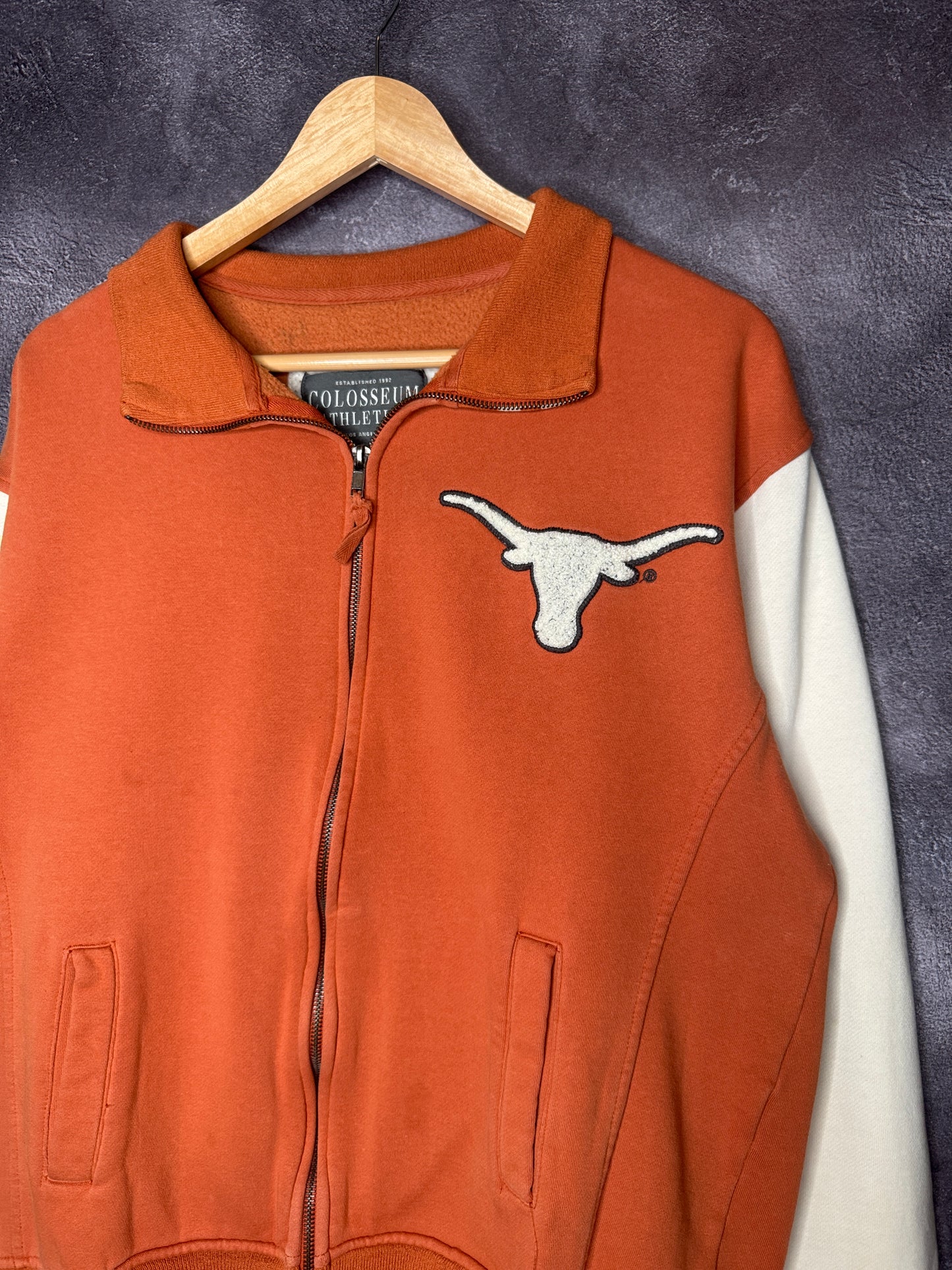 Y2K University of Texas Longhorns Colosseum Athletics Zip Up Jacket L