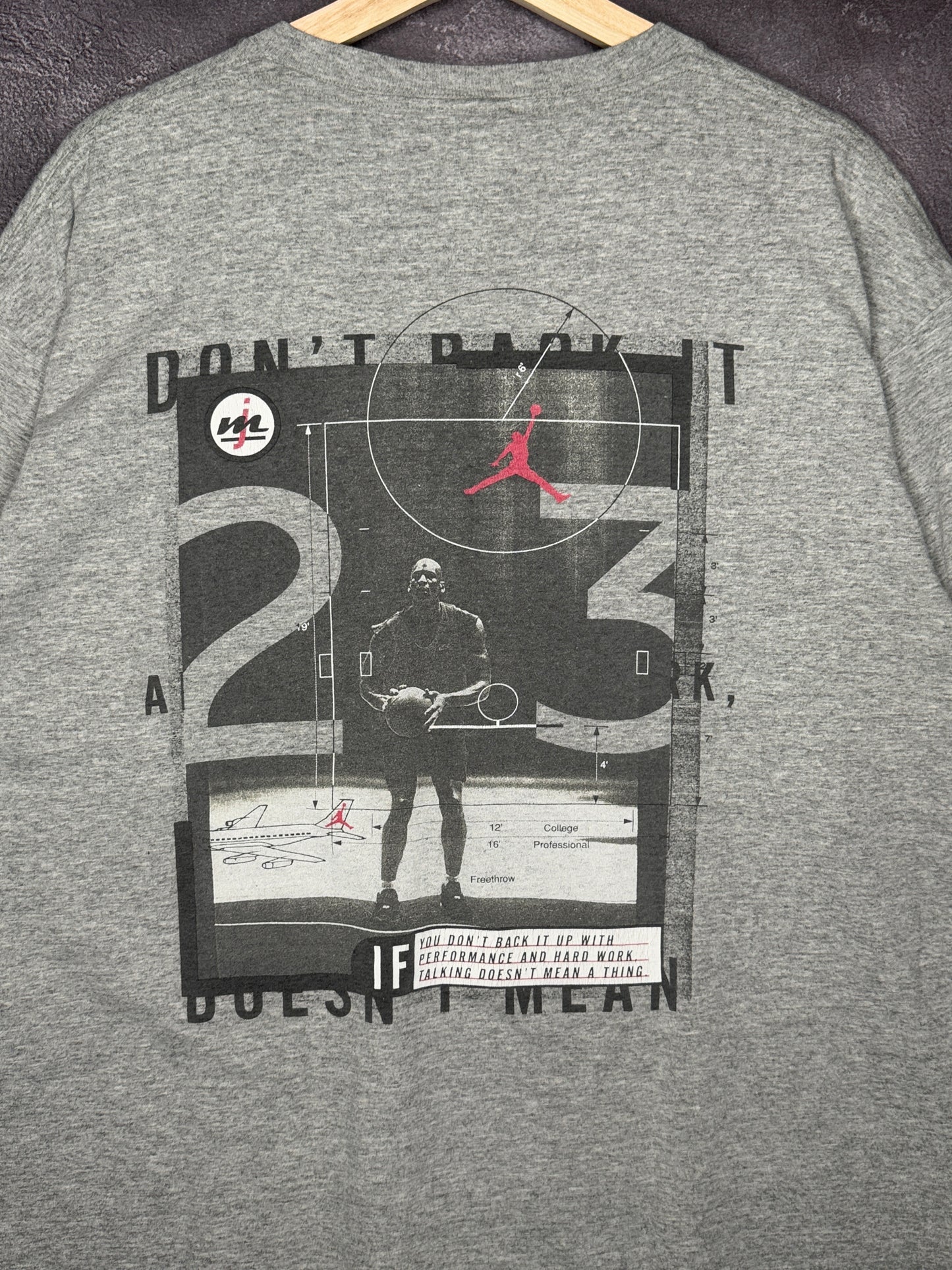 90s Michael Jordan Nike Air Jordan Basketball Tee L