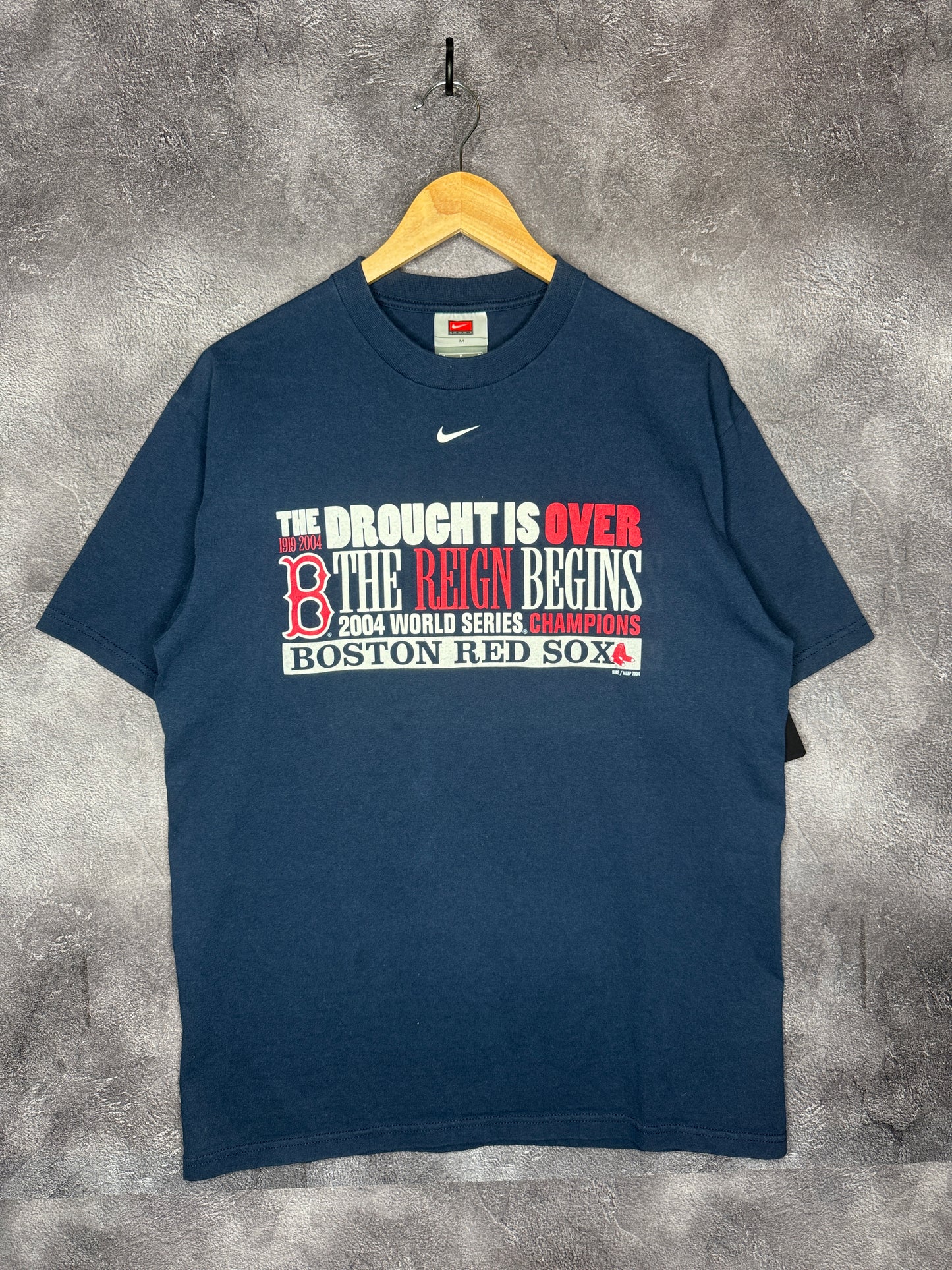 2004 Boston Red Sox Nike Swoosh World Series Champions Tee M