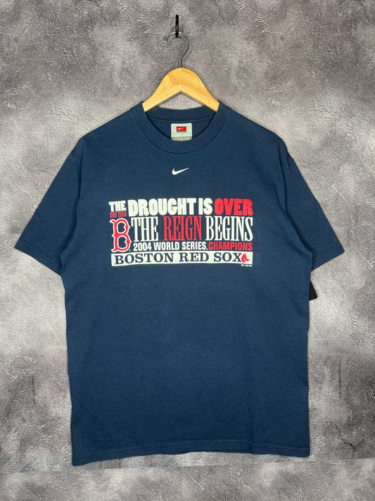 2004 Boston Red Sox Nike Swoosh World Series Champions Tee M