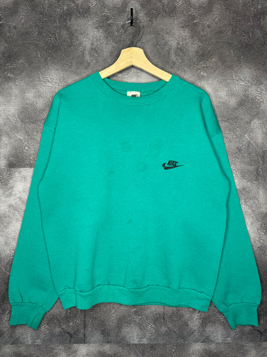 90's Teal Nike Essential Sweatshirt M
