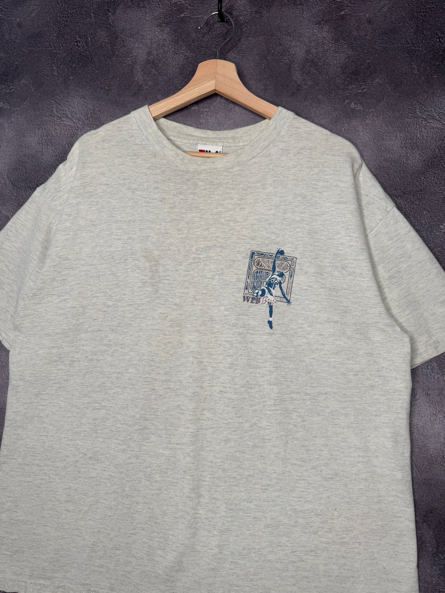 90s Fila Chris Webber Basketball Tee L