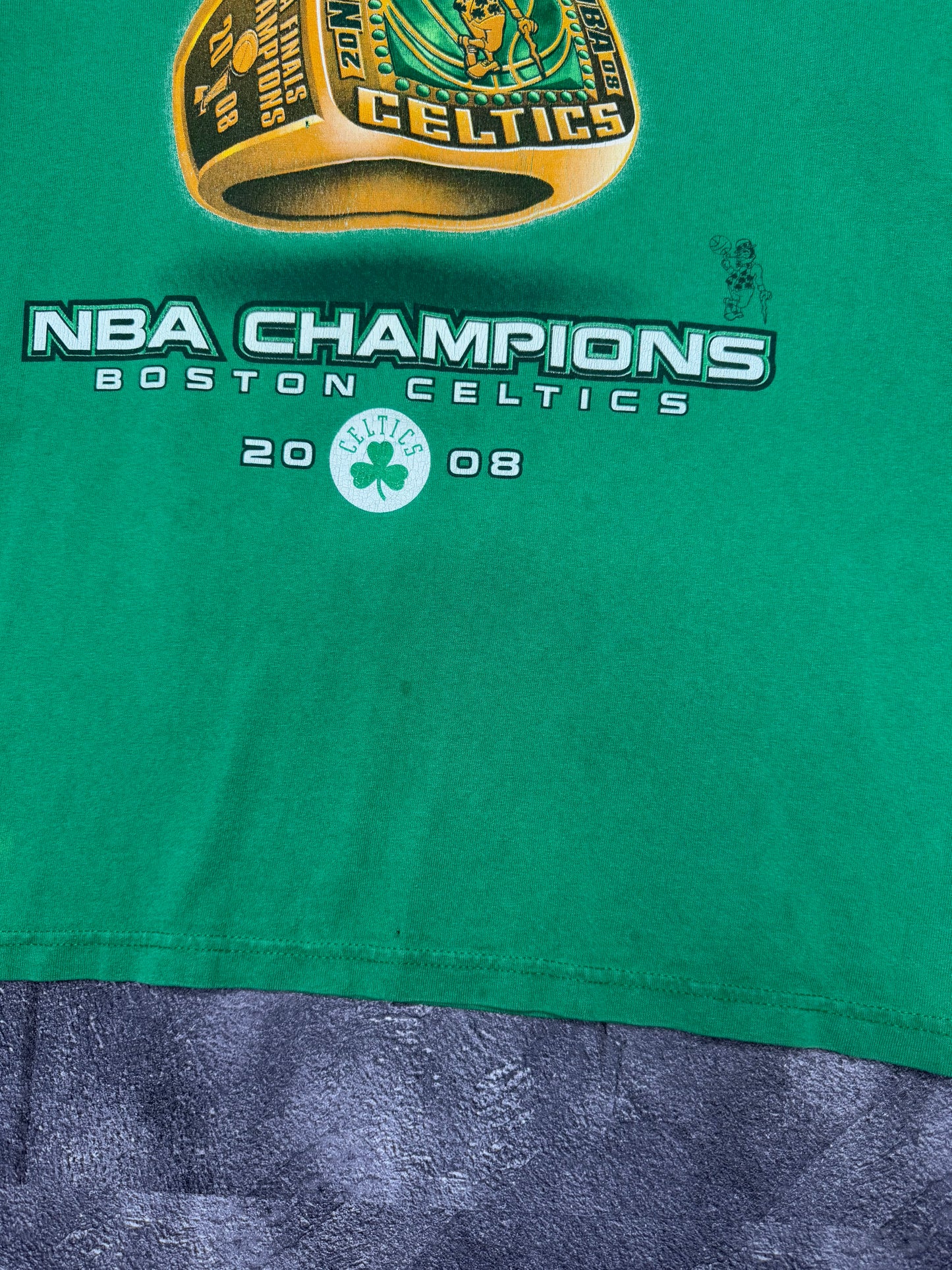 2008 Boston Celtics NBA Finals Champions Ring Tee M