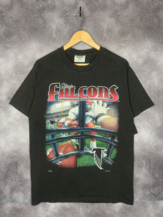 1996 Atlanta Falcons Retro Logo Helmet View Shadow Tee M