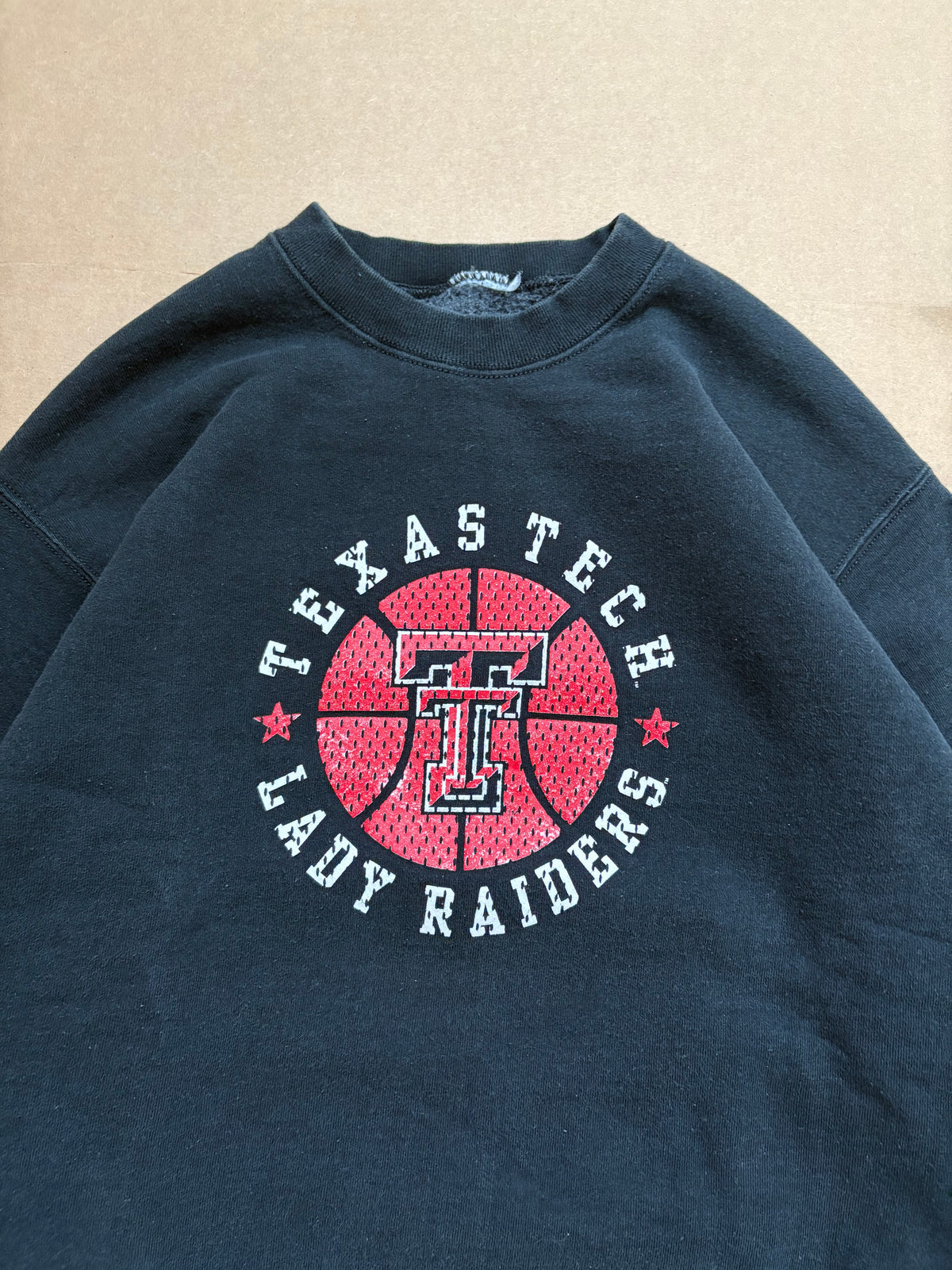 Vintage 90's Texas Tech Lady Raiders Basketball Sweatshirt L