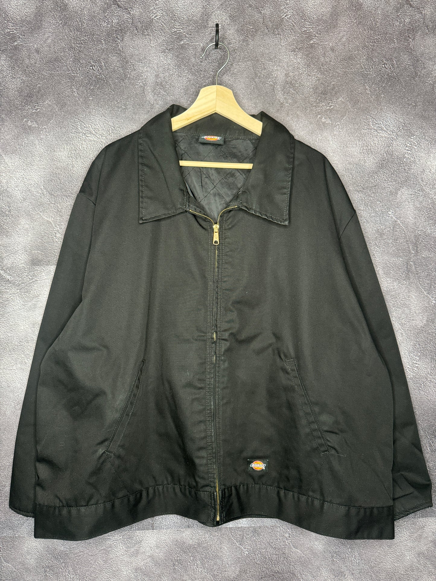 Y2K Dickies Workwear Black Collared Jacket 3XL