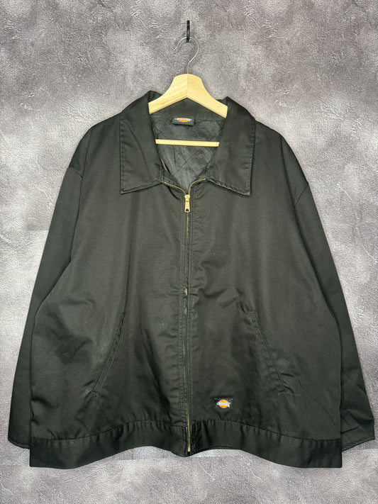Y2K Dickies Workwear Black Collared Jacket 3XL