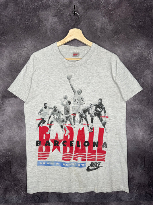 1992 Nike Barcelona Dream Team Just Do It Tee M