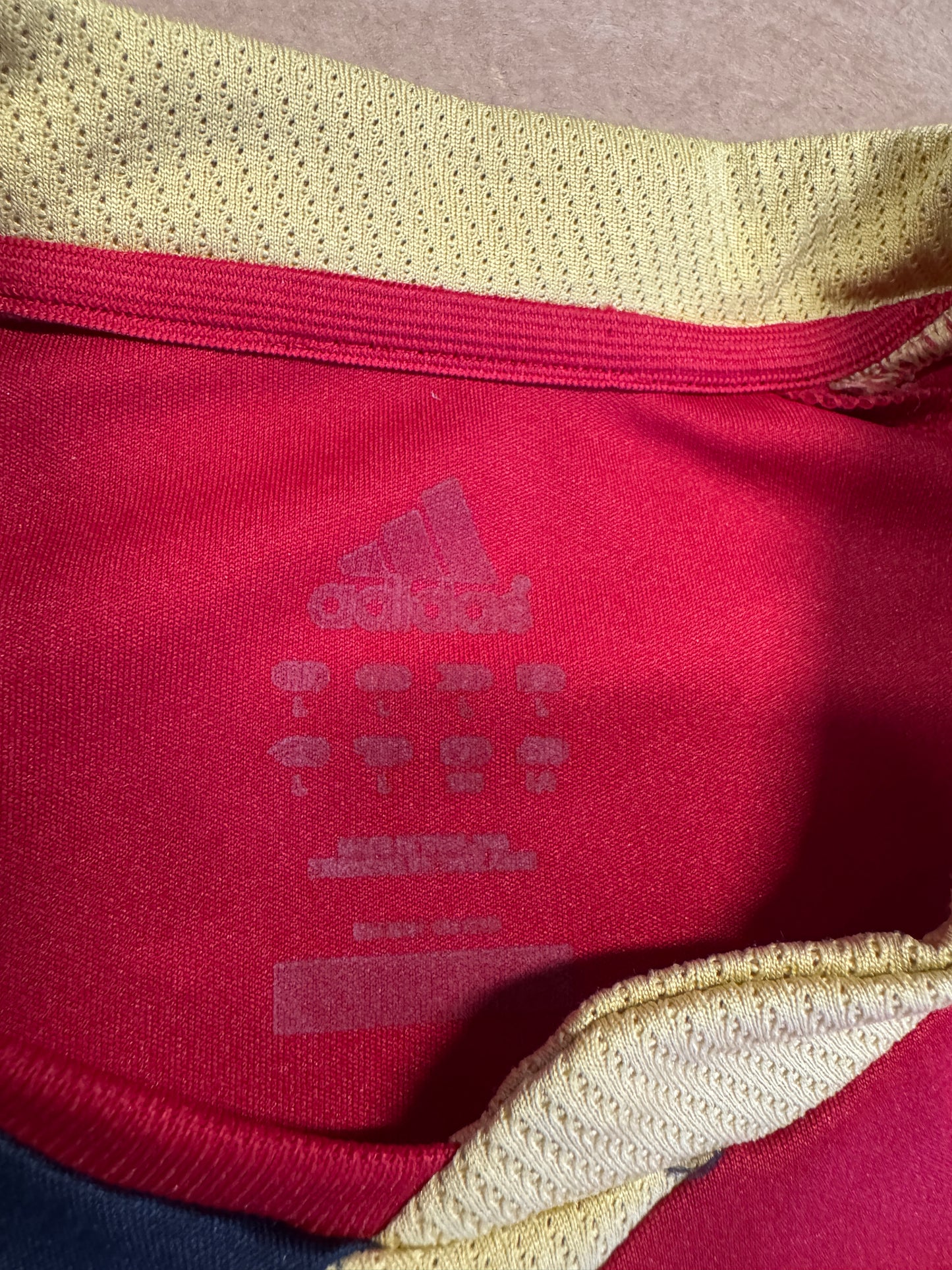 2010 Xabi Alonso Adidas Spain #14 Soccer Jersey L