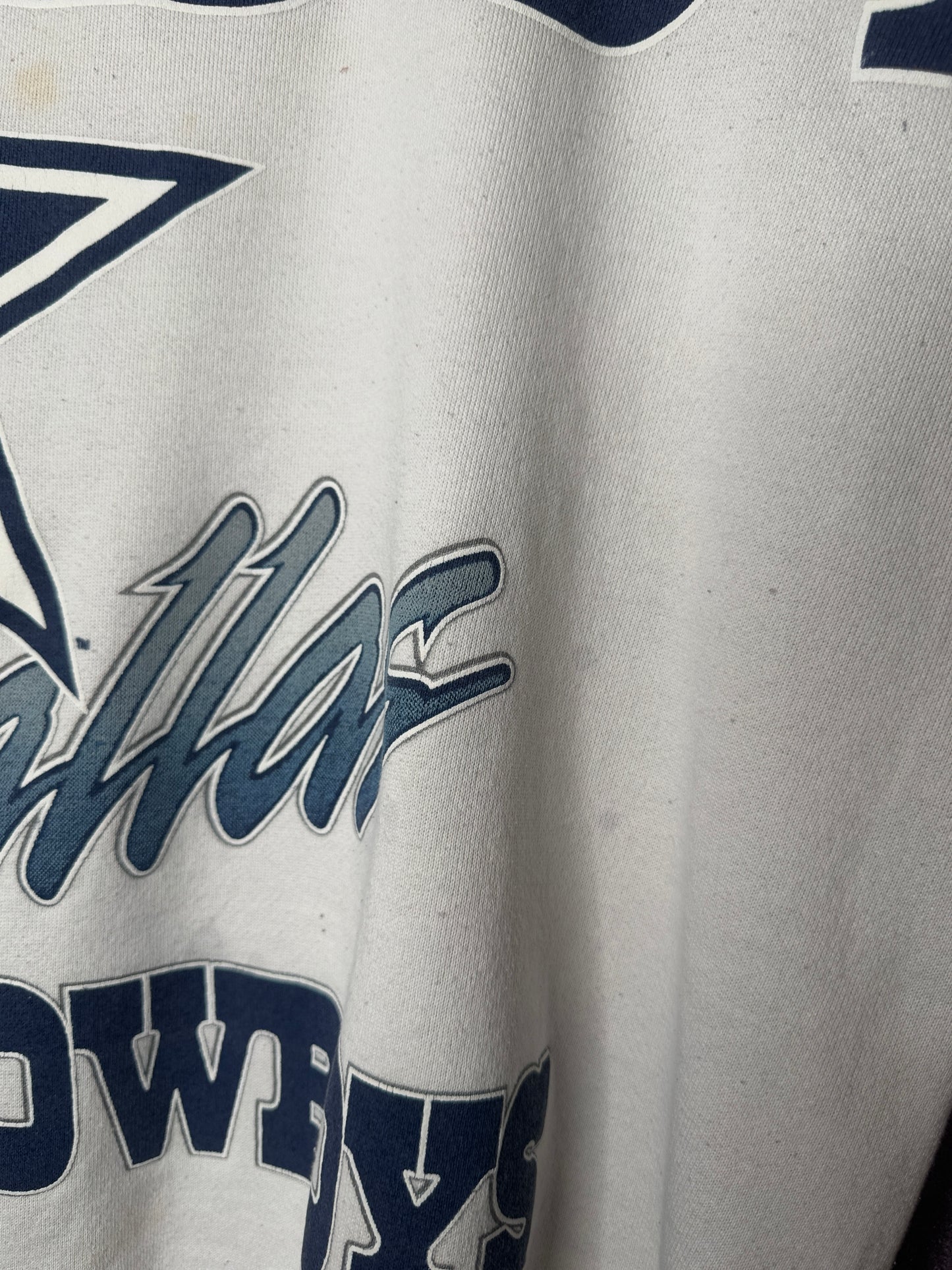 90s Dallas Cowboys Crossprint Spellout Sweatshirt XL
