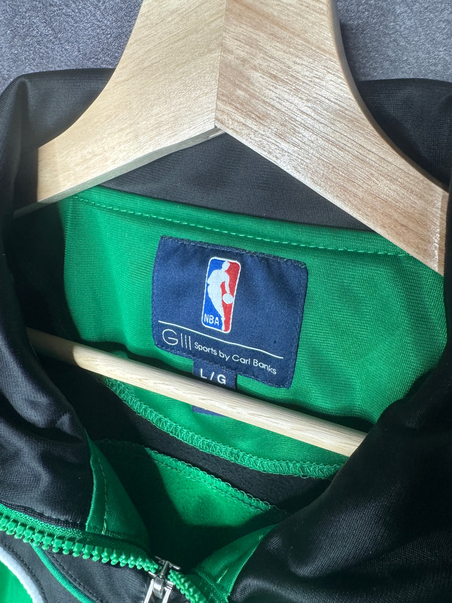 Y2K Boston Celtics GIII NBA Warm Up Jacket L