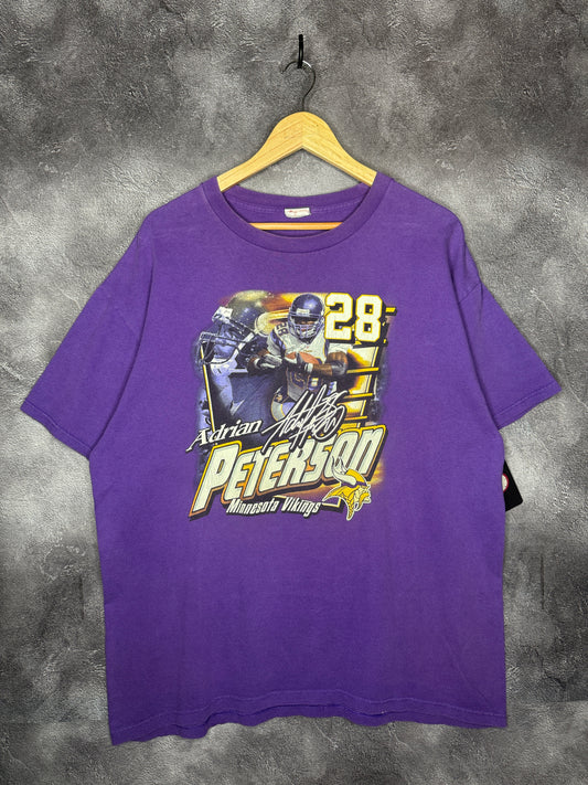 Y2K Adrian Peterson Minnesota Vikings NFL Football Tee XL