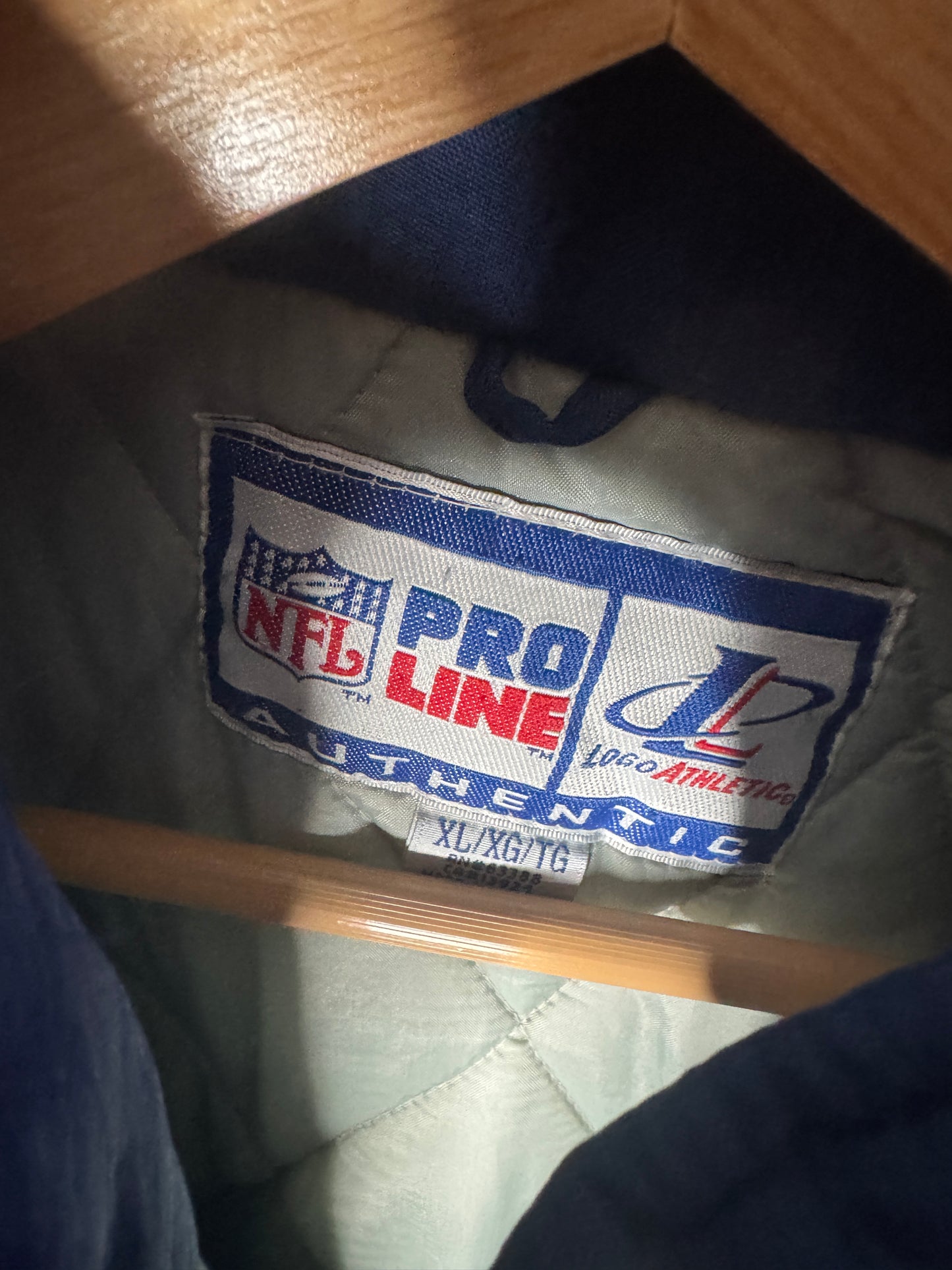 90s Dallas Cowboys NFL Pro Line Logo Athletic Puffer Jacket XL