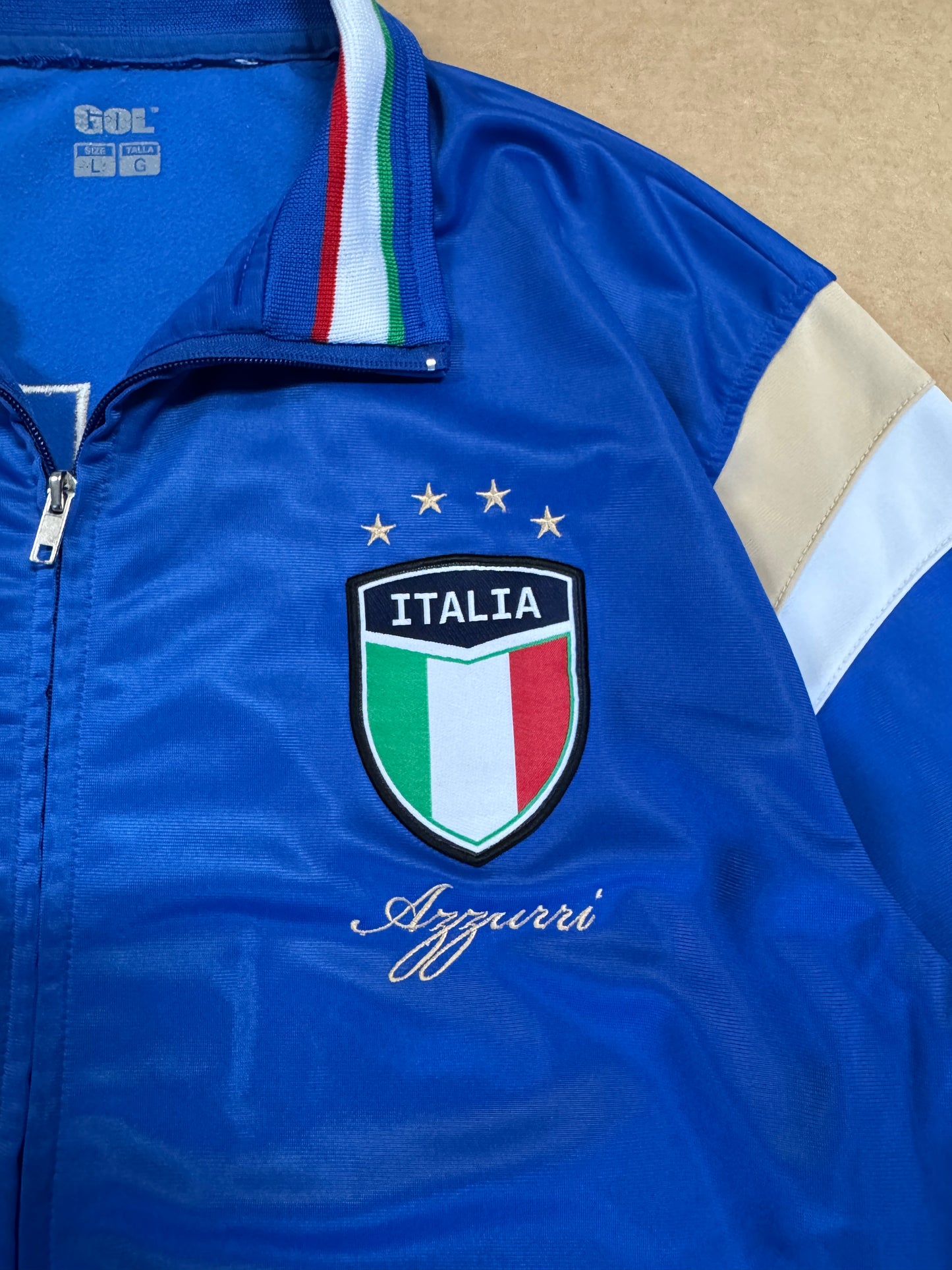 Y2K Italia Gol Italy Zip up Jacket L