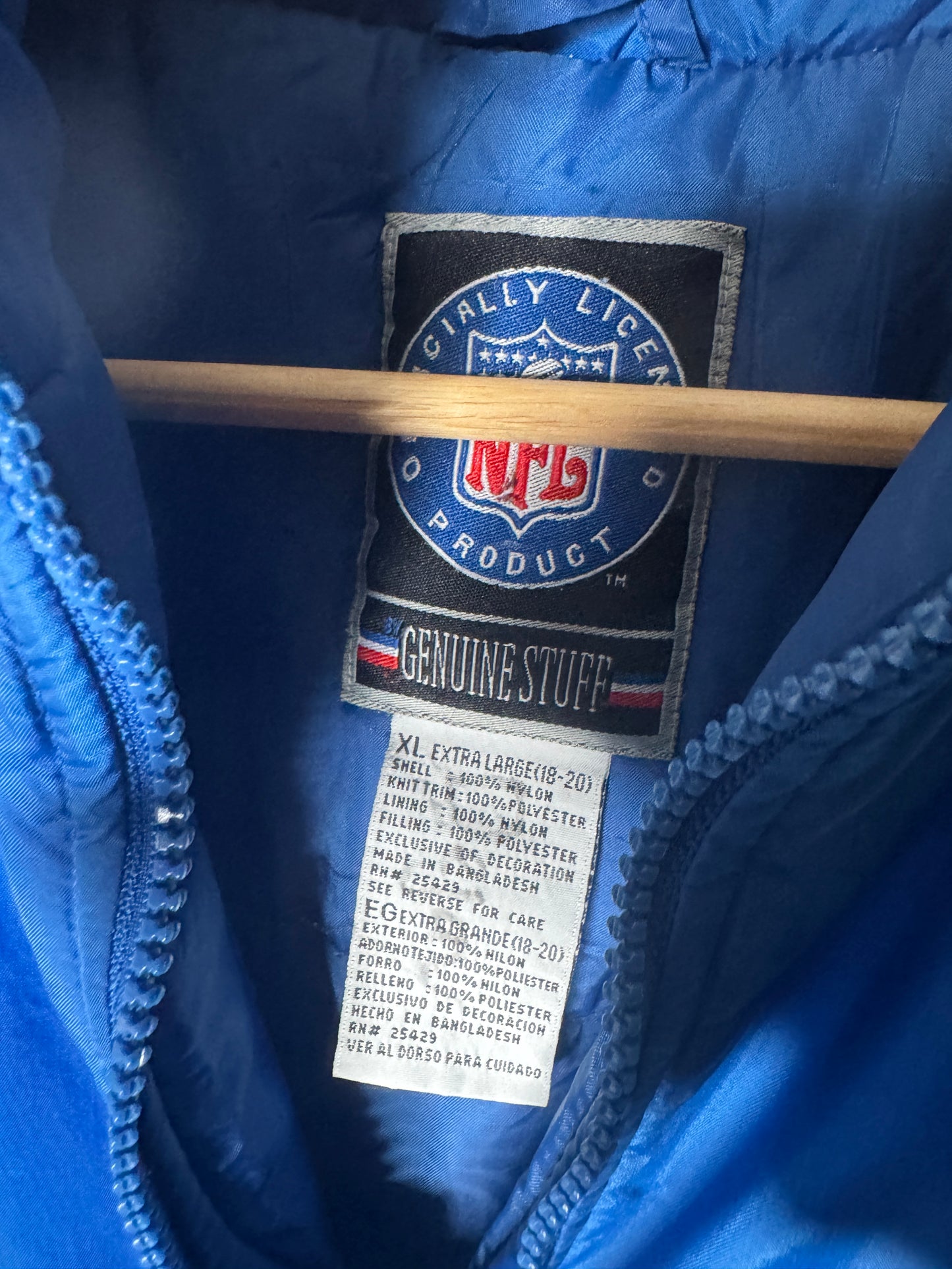 90s Seattle Seahawks NFL Retro Logo Puffer Jacket M