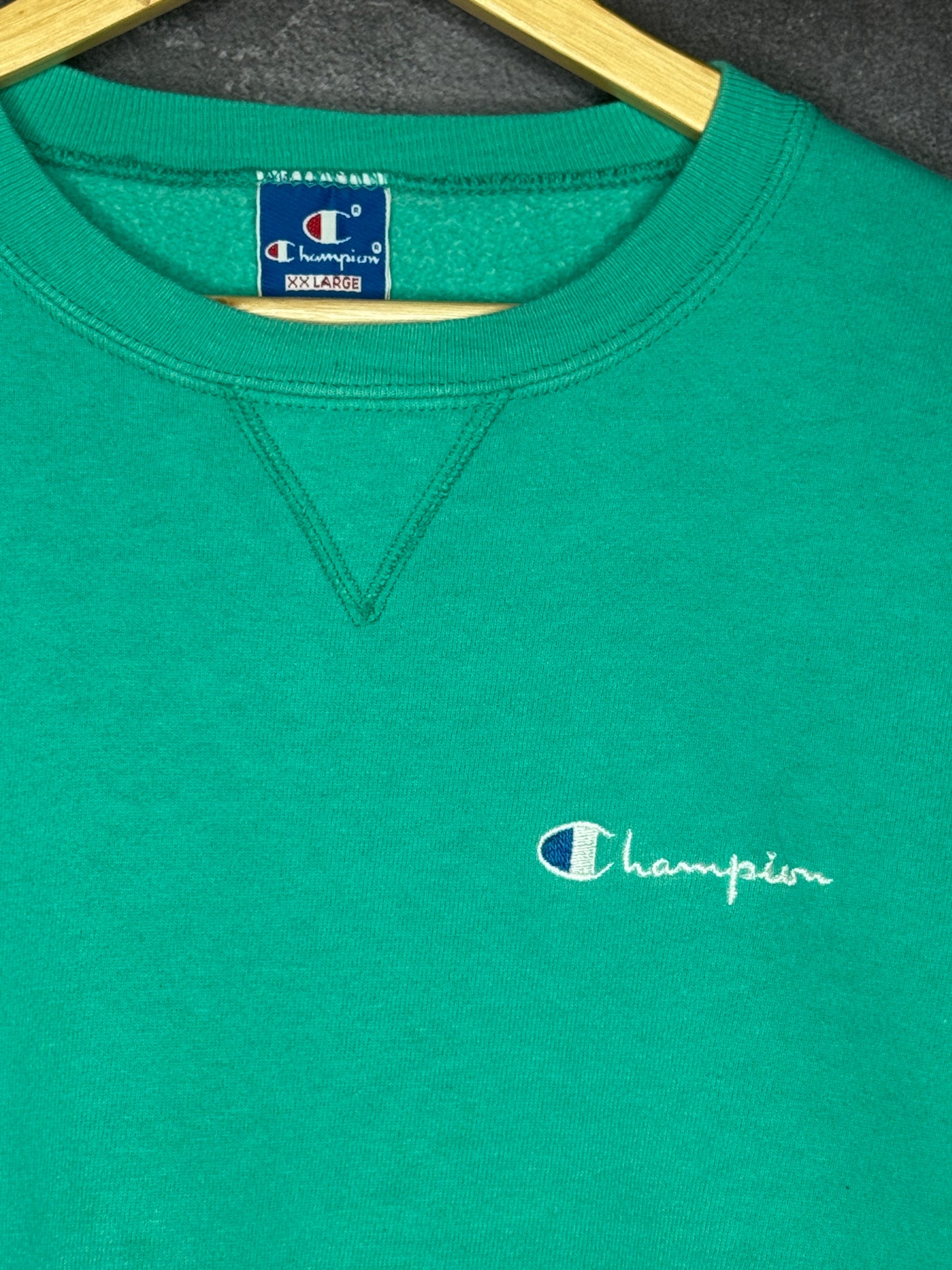 90s Teal Aqua Champion Sweatshirt L