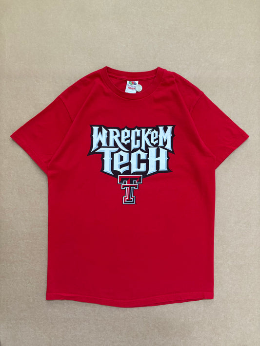 Vintage Wreck 'Em Tech Rock the Jones Flames Tee M