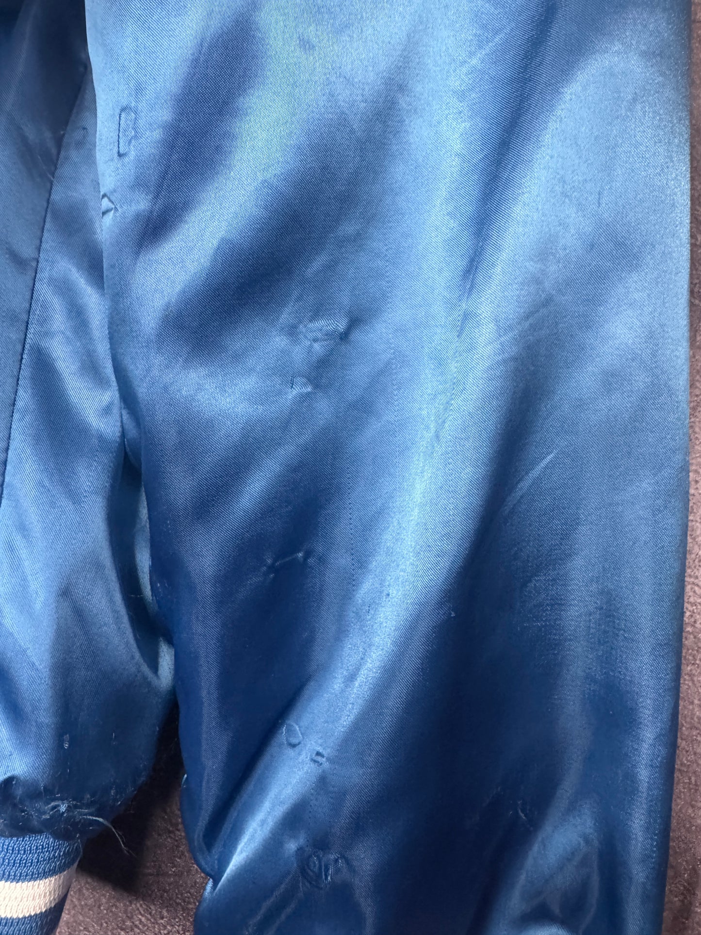 80s University of Kentucky Wildcats Satin Bomber Jacket M