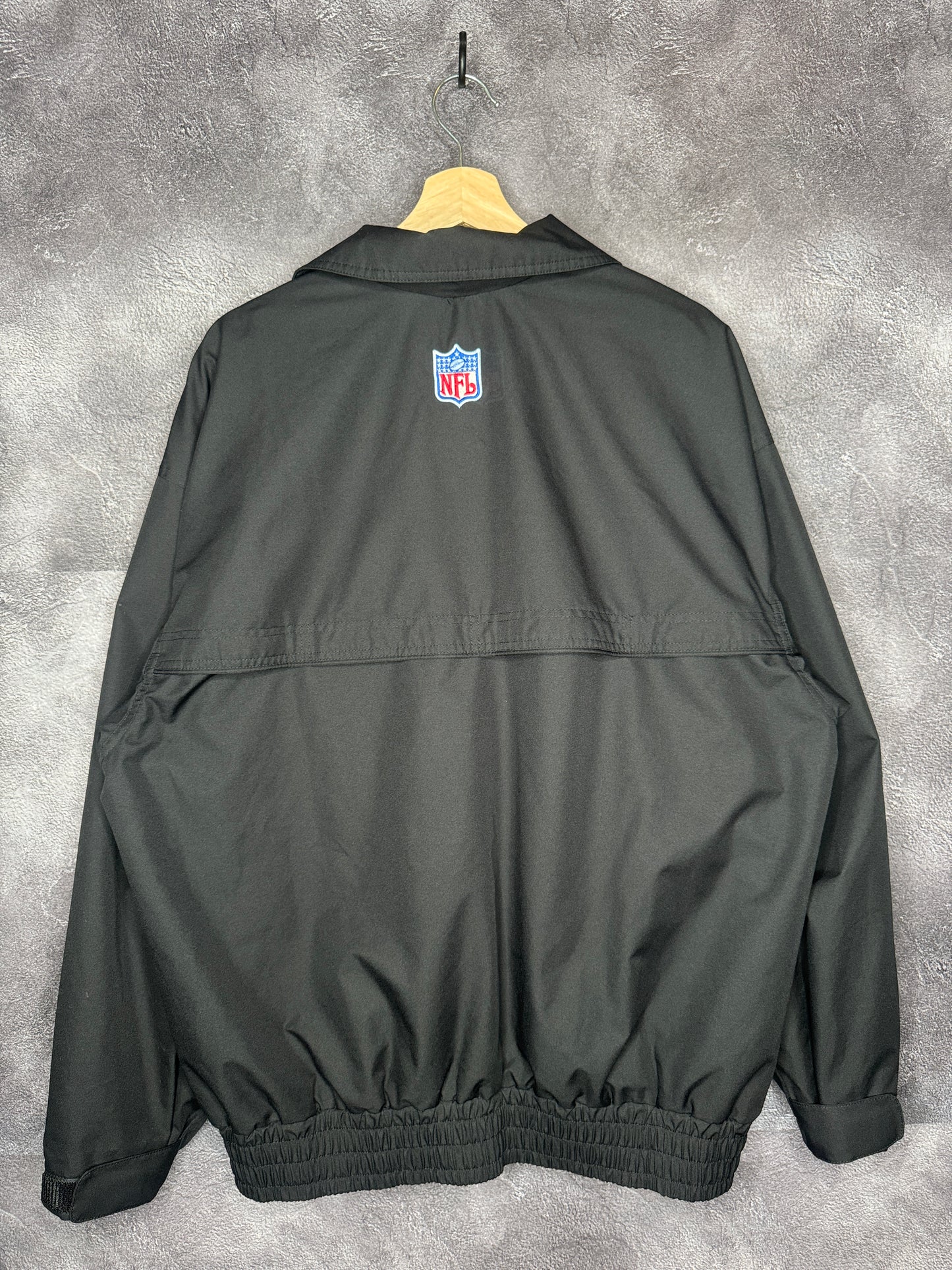 90s Atlanta Falcons Nike Swoosh Collared Zip-Up  Jacket L