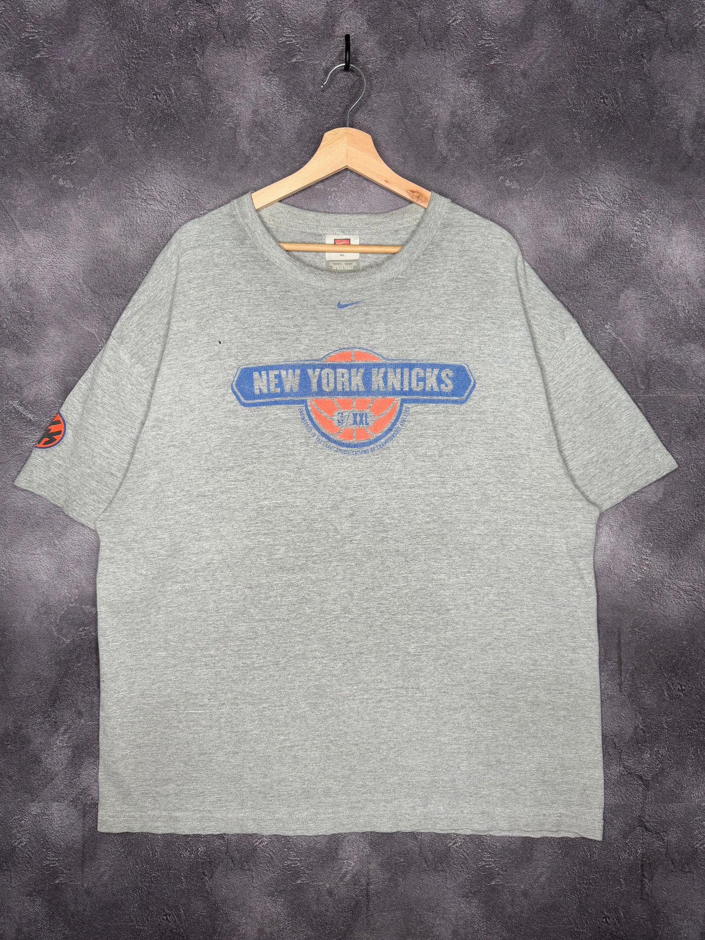 90s New York Knicks Nike  Centerswoosh Tee XL