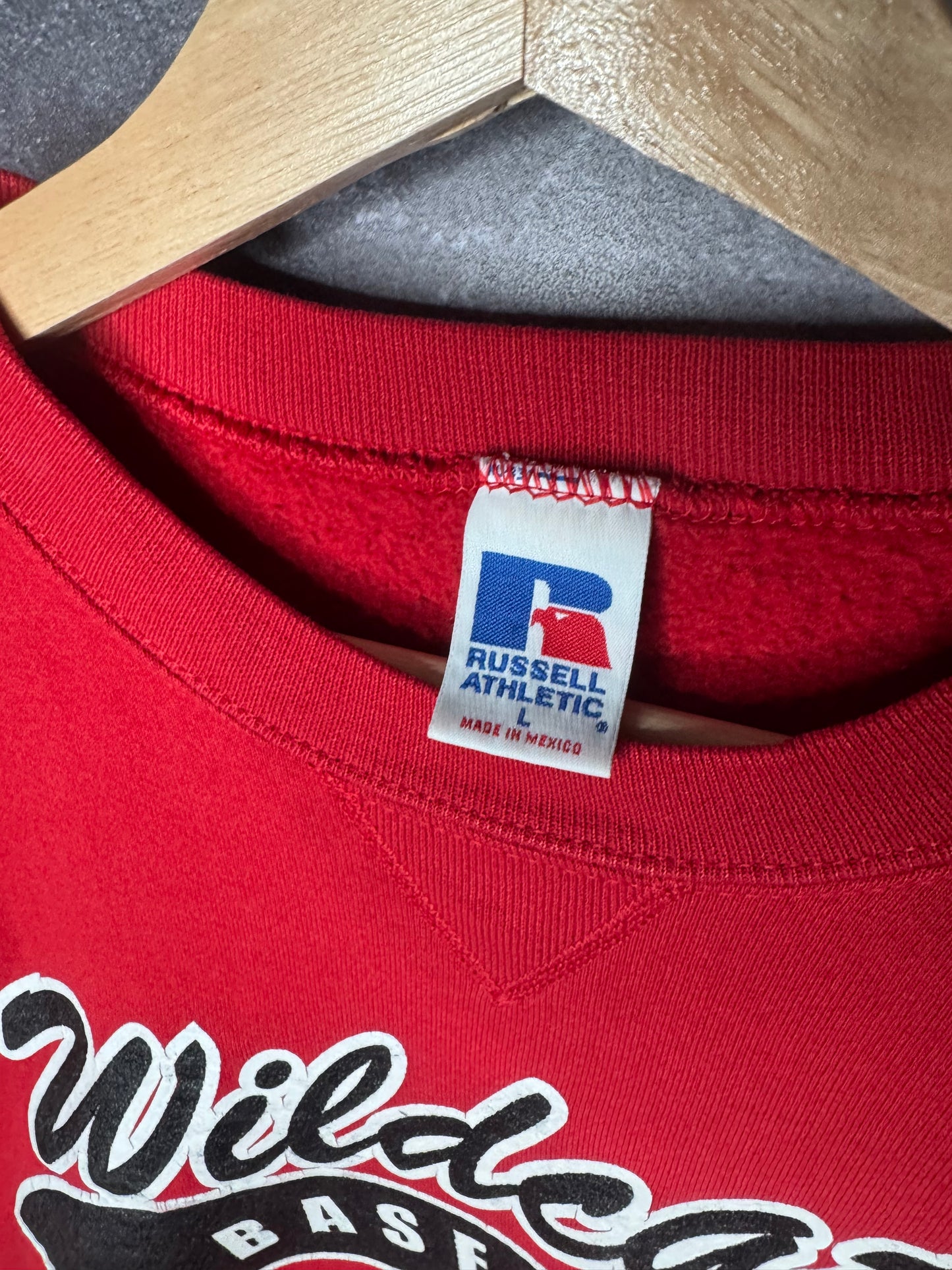 90s University of Arizona Wildcats Baseball Russell Athletic Sweatshirt L