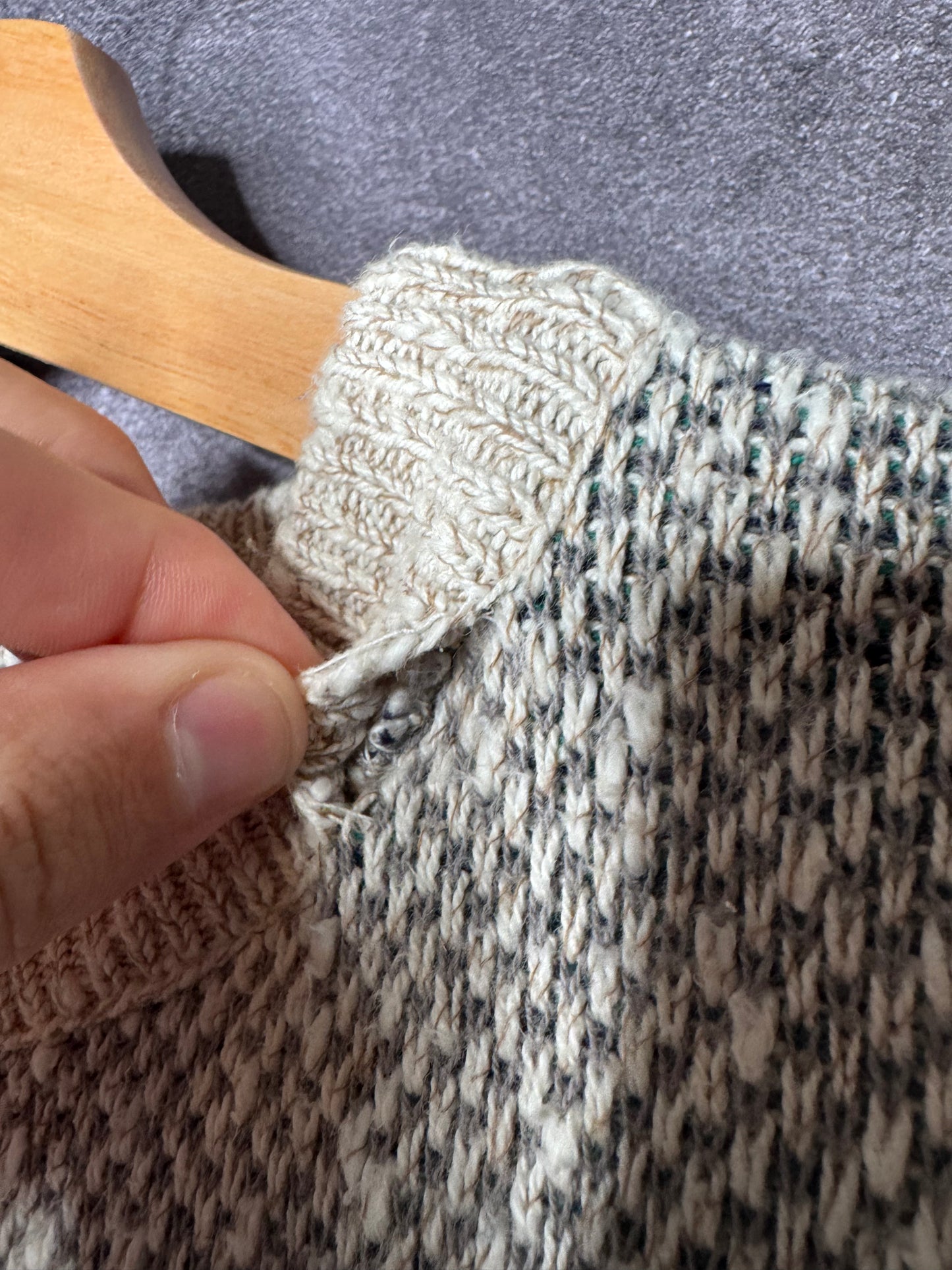 90's St John's Bay Made in USA Tan Knit Sweatshirt M