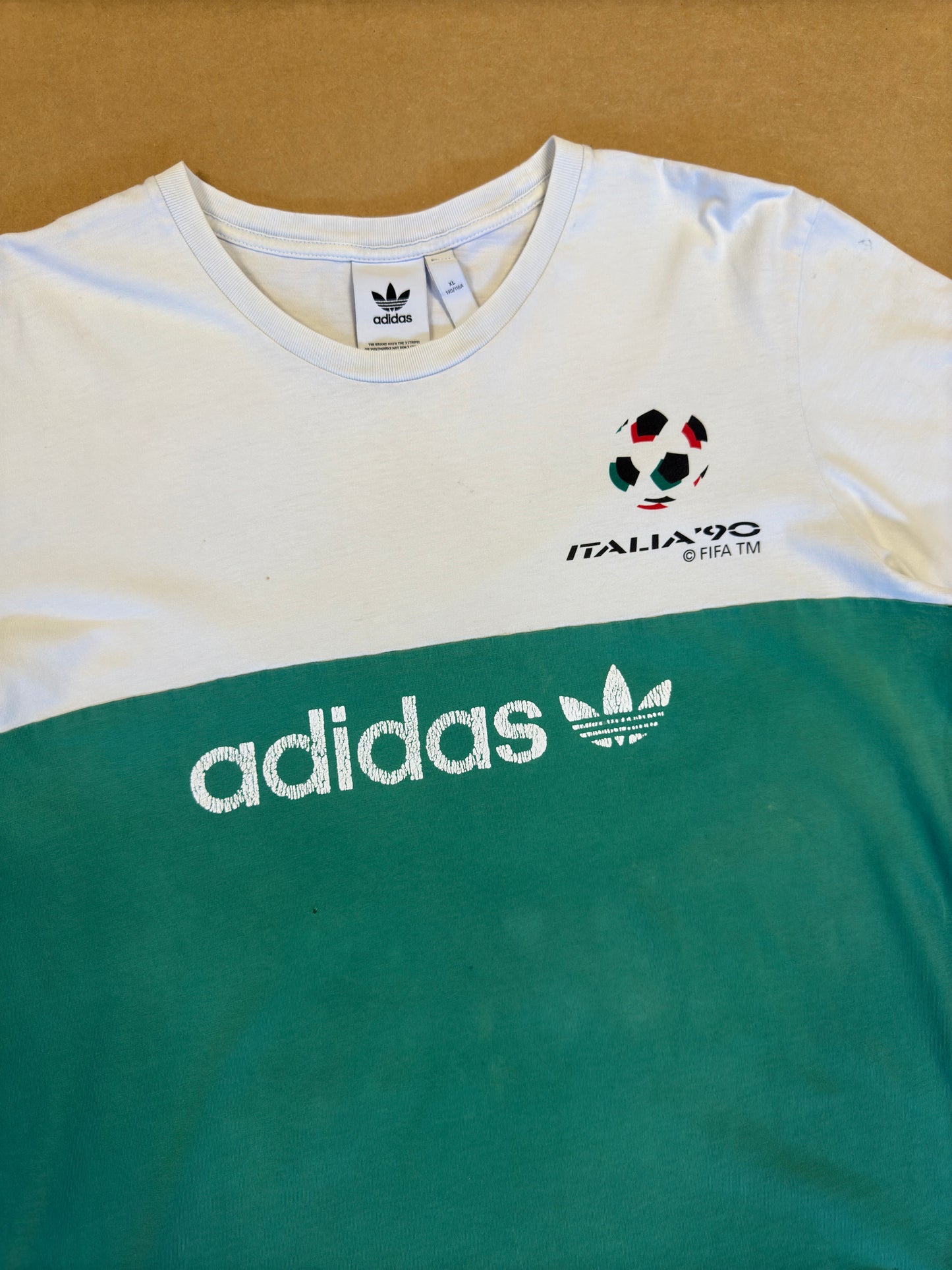 Italia 1990 Adidas FIFA World Cup Modern Tee XL
