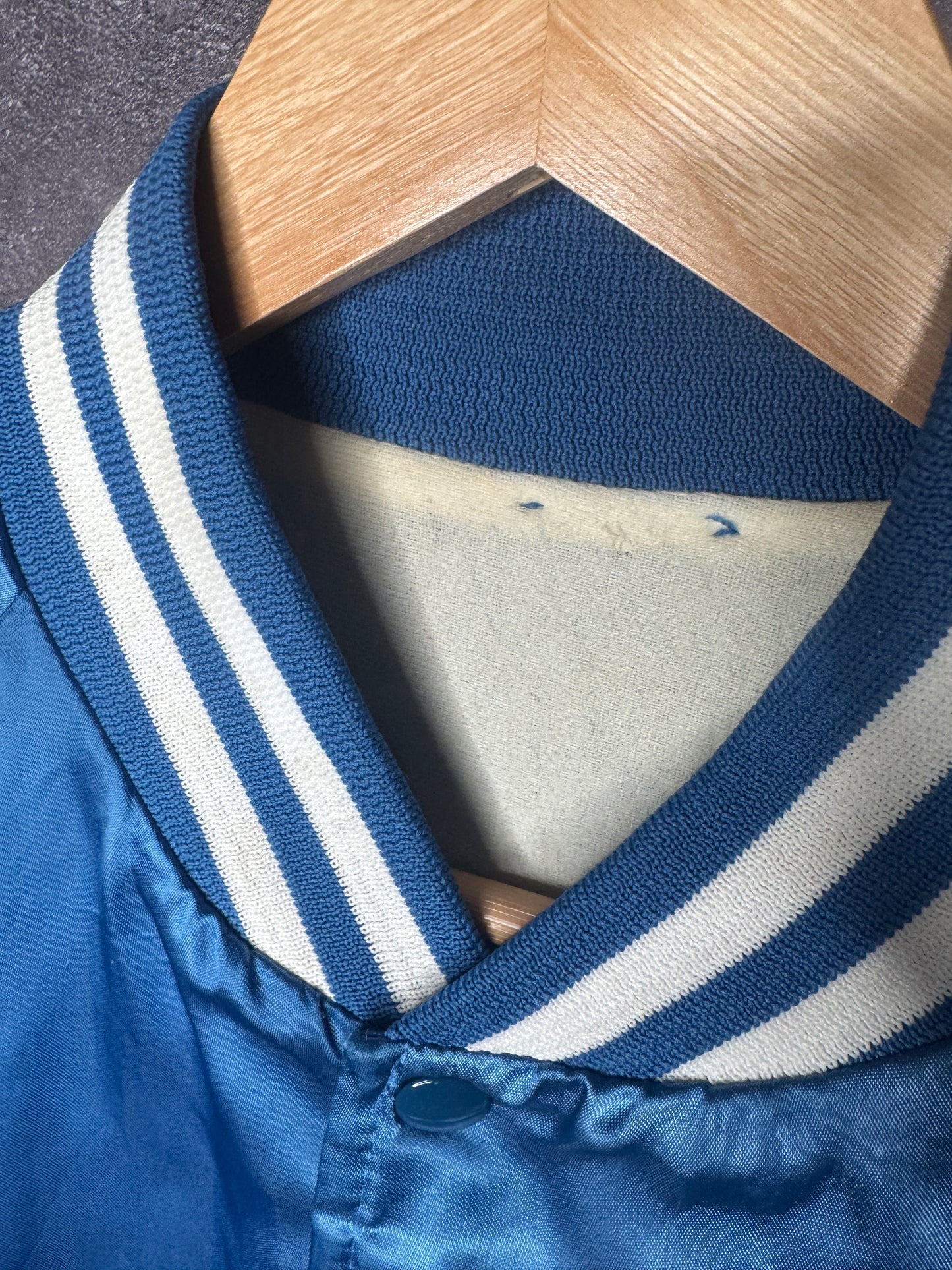 80s University of Kentucky Wildcats Satin Bomber Jacket M