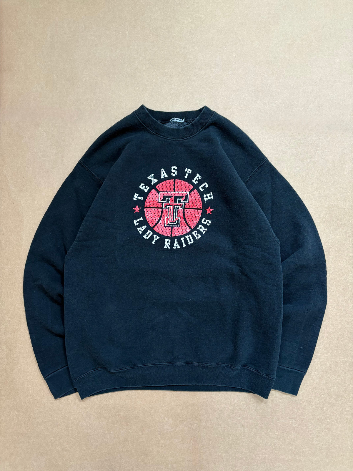 Vintage 90's Texas Tech Lady Raiders Basketball Sweatshirt L