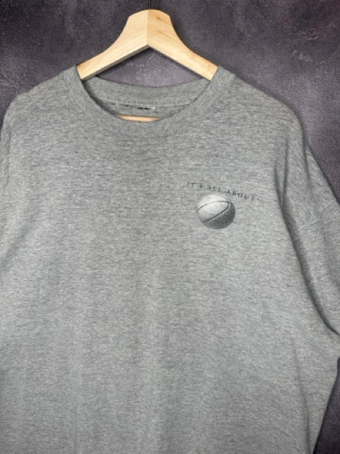 90s Chicago Bulls Its All About Basketball Tee L