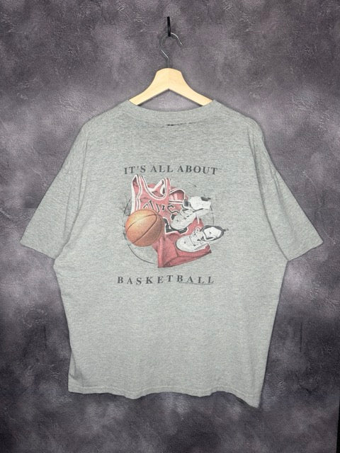 90s Chicago Bulls Its All About Basketball Tee L