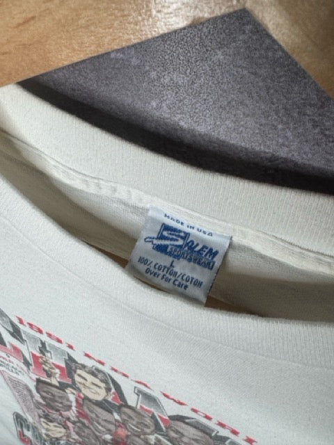 1991 Chicago Bulls NBA World Champions Caricature Tee