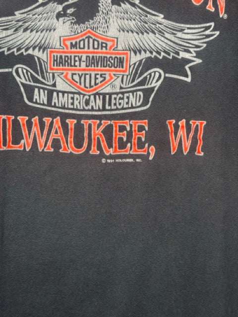 1991 Harley Davidson Milwaukee, WI Eagle Tee