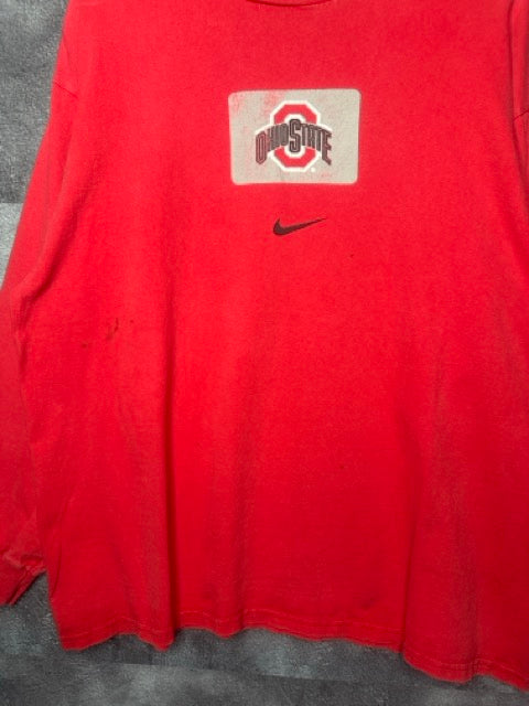 90s Ohio State University Nike Centerswoosh Longsleeve Tee L