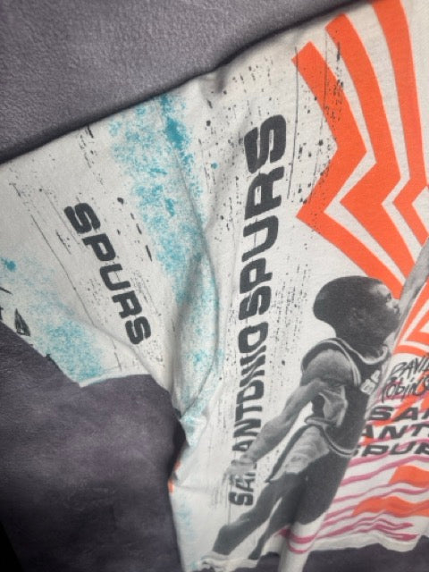 90s David Robinson San Antonio Spurs Colorful AOP Tee XL