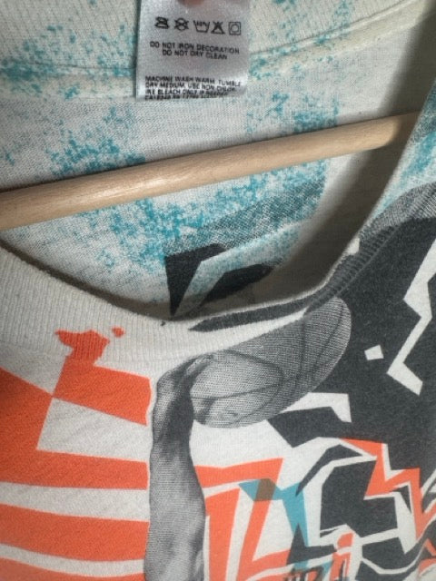 90s David Robinson San Antonio Spurs Colorful AOP Tee XL