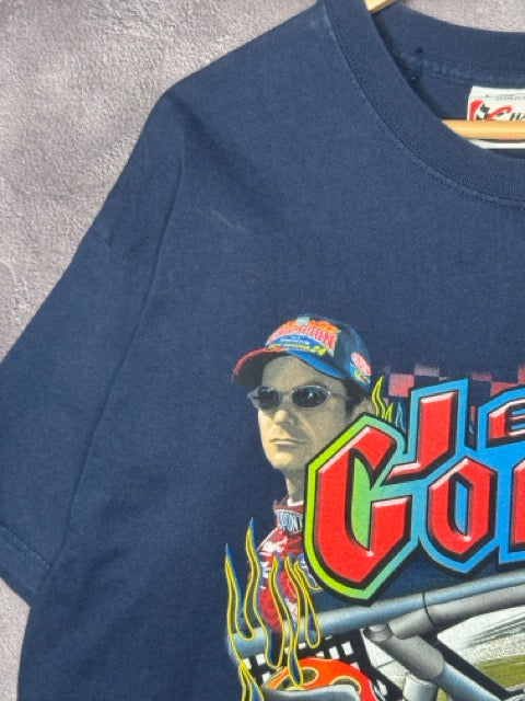 90s Jeff Gordan NASCAR In The Hot Seat Racing Tee XL