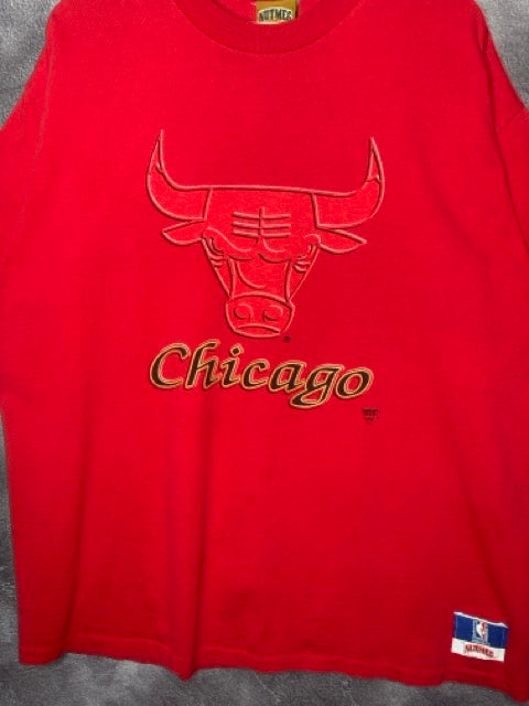90s Chicago Bulls Nutmeg Big Bull Tee XL