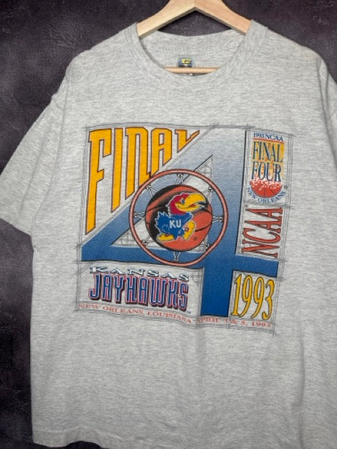 1993 Kansas Jayhawks NCAA Final Four Basketball Tee