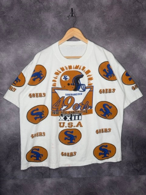 1992 San Fransisco 49ers NFC Champions Super Bowl Tee
