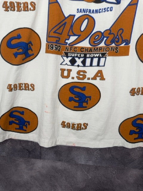 1992 San Fransisco 49ers NFC Champions Super Bowl Tee