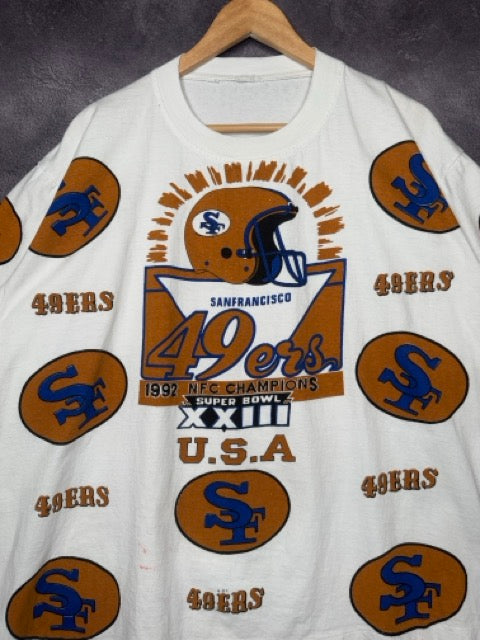 1992 San Fransisco 49ers NFC Champions Super Bowl Tee